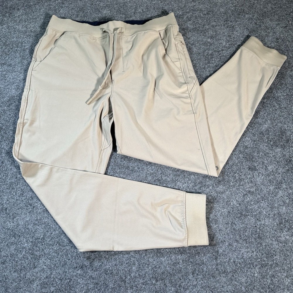 Birddogs Boom Jogger Pants Mens XL Beige Tapered Drawstring Waist $128 NEW